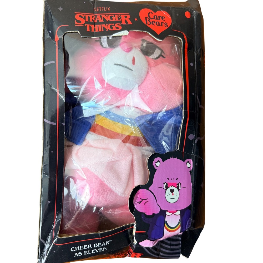 Stranger Things x Care Bears Cheer Bear‎ as Eleven Plush Netflix Collectible